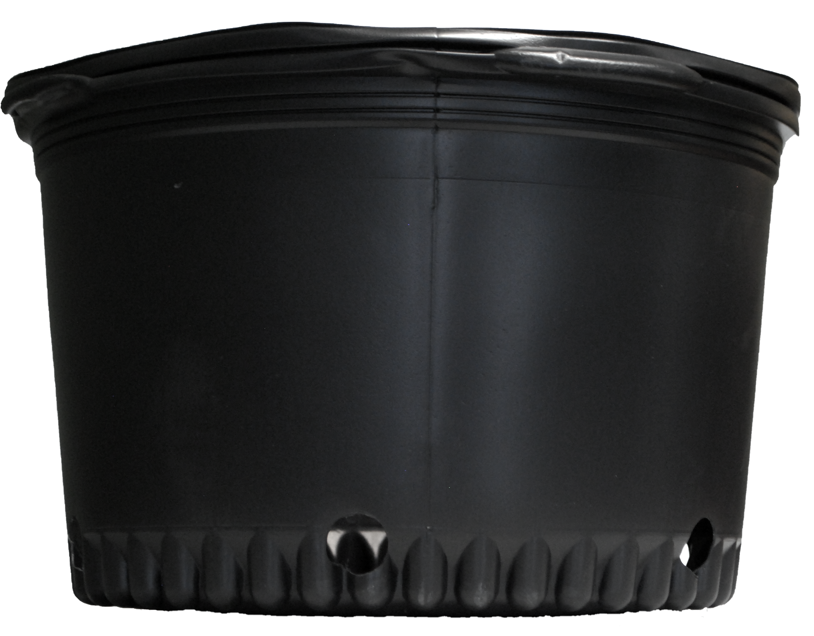 5 Gallon Whiteridge Squat Nursery Pot Black with Handle 28/sleeve - Nursery Containers